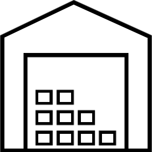 Grafika ilustracyjna podstrony Magazynowanie produktów stałych